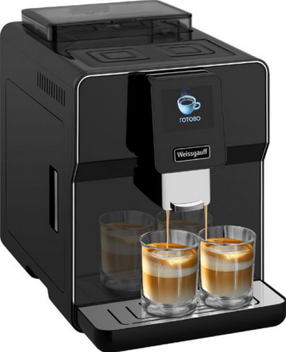 Кофемашина Weissgauff Кофемашина Weissgauff WCM-330 TFT Touch Cappuccino Nero 434500 в магазине «На диване» в Чите  — Выгодная цена