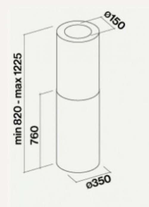 Островная вытяжка Falmec Polar Isola Rame 35 CPWI90.E4P2#ZZZA491F в магазине «На диване» в Чите  — Выгодная цена
