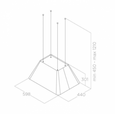 Вытяжка Elica IKONA LIGHT IX/F/60 PRF0165071 в магазине «На диване» в Чите  — Выгодная цена