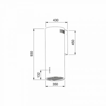 Кухонная вытяжка Franke AXIS 35 BK 335.0706.918 в магазине «На диване» в Чите  — Выгодная цена