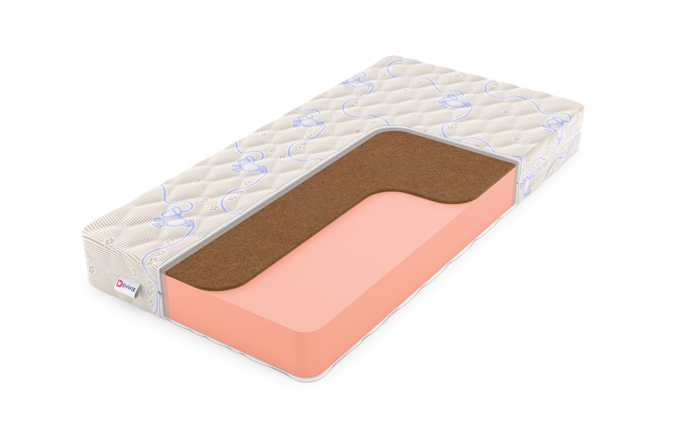 Детский матрас Denwir Baby Springless Top Foam Hard 15 (БЕБИ СПРИНГЛС ТОП ФОМ ХАРД 15) в магазине «На диване» в Чите  — Выгодная цена
