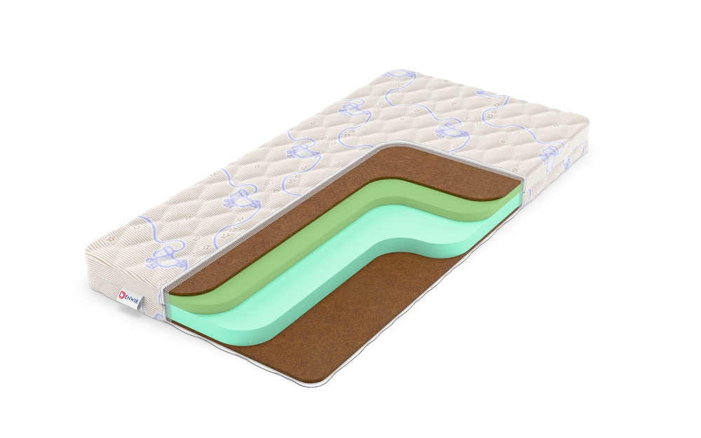 Детский матрас Denwir Baby Springless Eco Foam Hard Plus 10 (БЕБИ СПРИНГЛС ЭКО ФОМ ХАРД ПЛЮС 10) в магазине «На диване» в Чите  — Выгодная цена