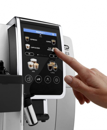 Кофемашина DeLonghi Dinamica Plus ECAM380.85.SB серебристый/черный в магазине «На диване» в Чите  — Выгодная цена